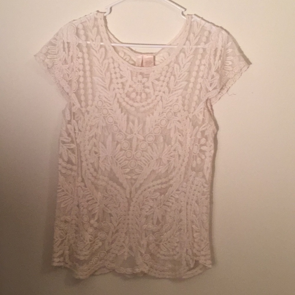 Beautiful lace crochet top